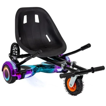 Hoverboard Go Kart Pack, Black, with Twin Suspension, 6.5 inch, Regular Dakota PRO 2Ah, for kids and adults