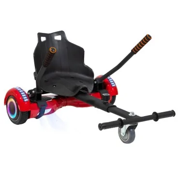 Hoverboard Go-Kart Paket, 6.5 tum, Regular Red PRO 4Ah, för barn och vuxna