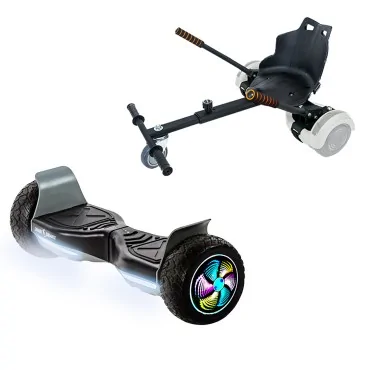 Hoverboard Go-Kart Paket, 8.5 tum, Hummer Black PRO 4Ah, för barn och vuxna